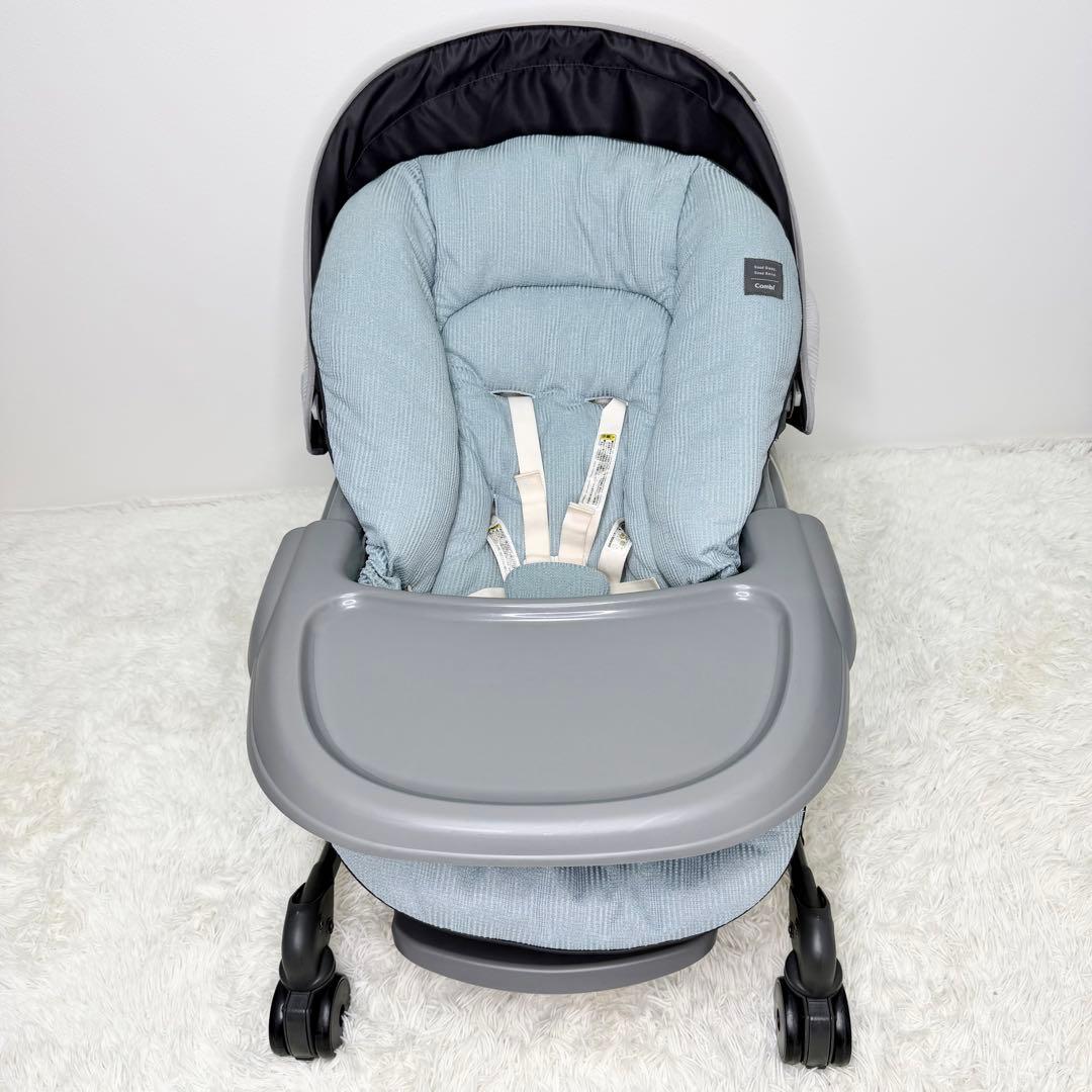 美品 Combi ネムリラ +L ハイローチェア 手動 おやすみドーム