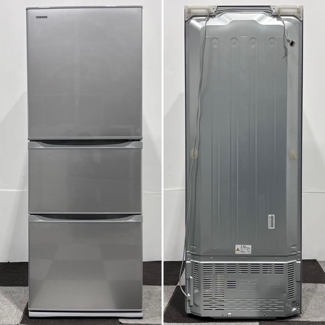 TOSHIBA 冷蔵庫 GR-H34S(S) 330L 2016家電 De009