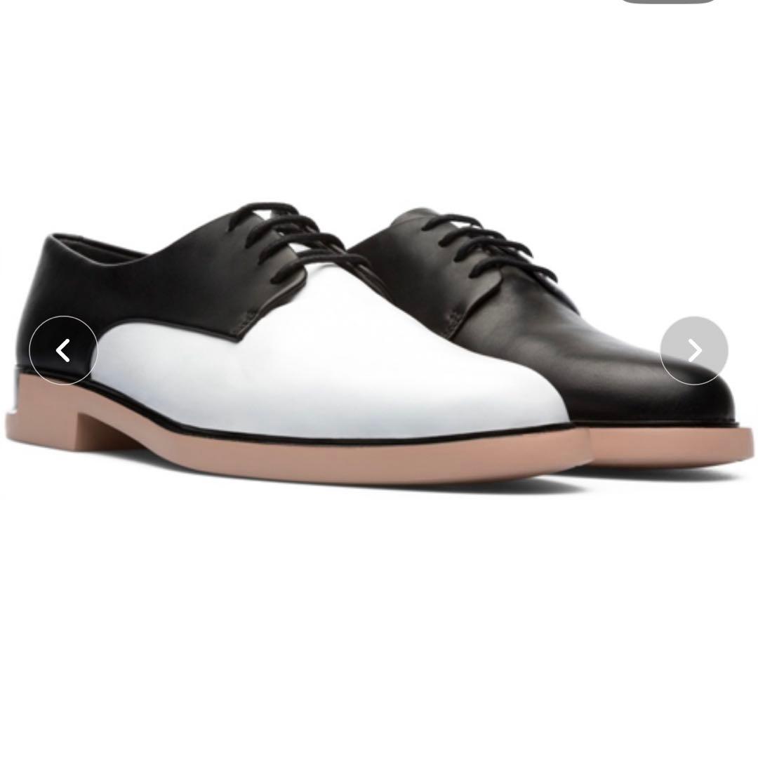 カンペール CAMPER ツインズ TWINS 24㎝ 美品 ブラック ホワイト