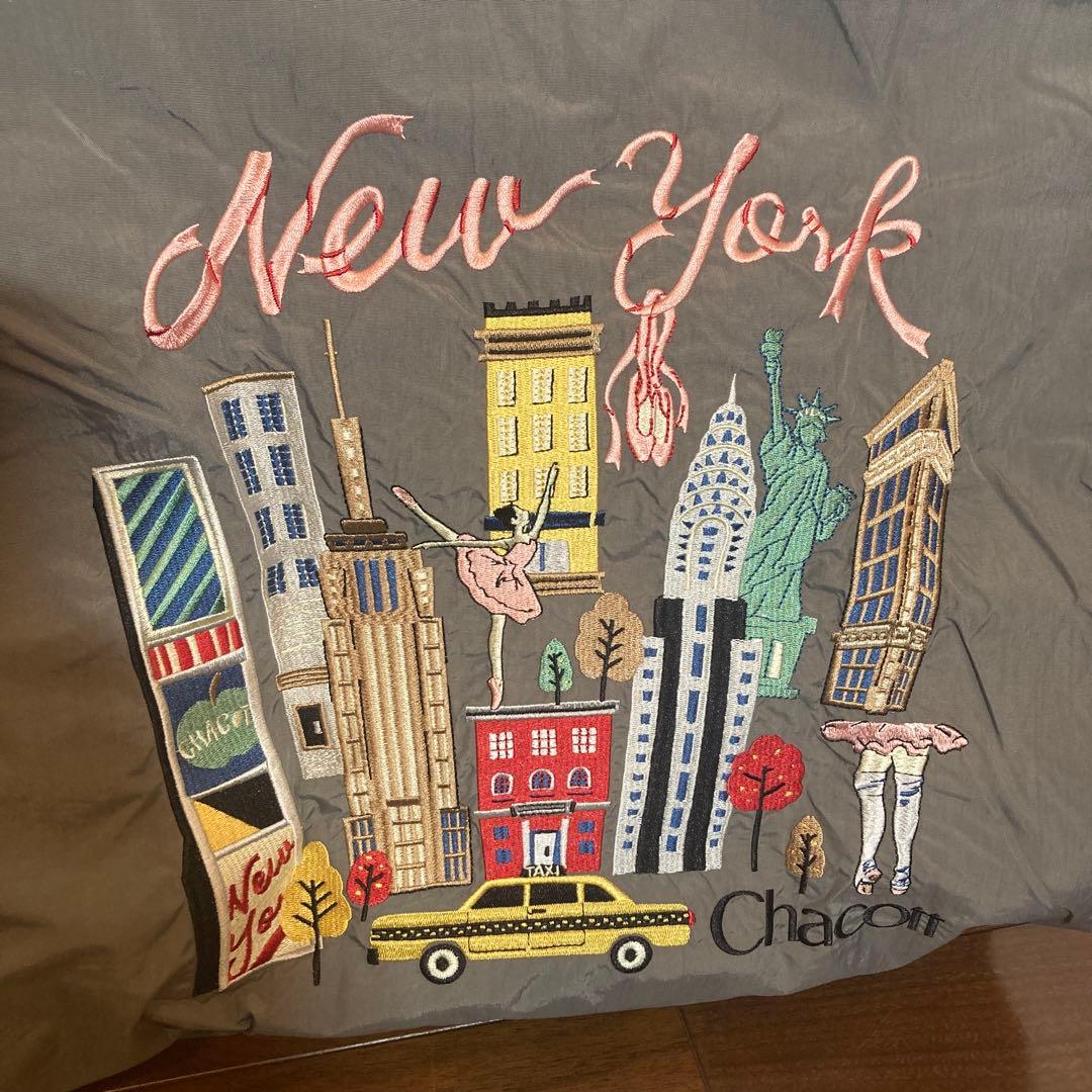 【新品　正規品】ボール&チェーンChacott ＮＹ刺繍エコバッグ　Ｌサイズ