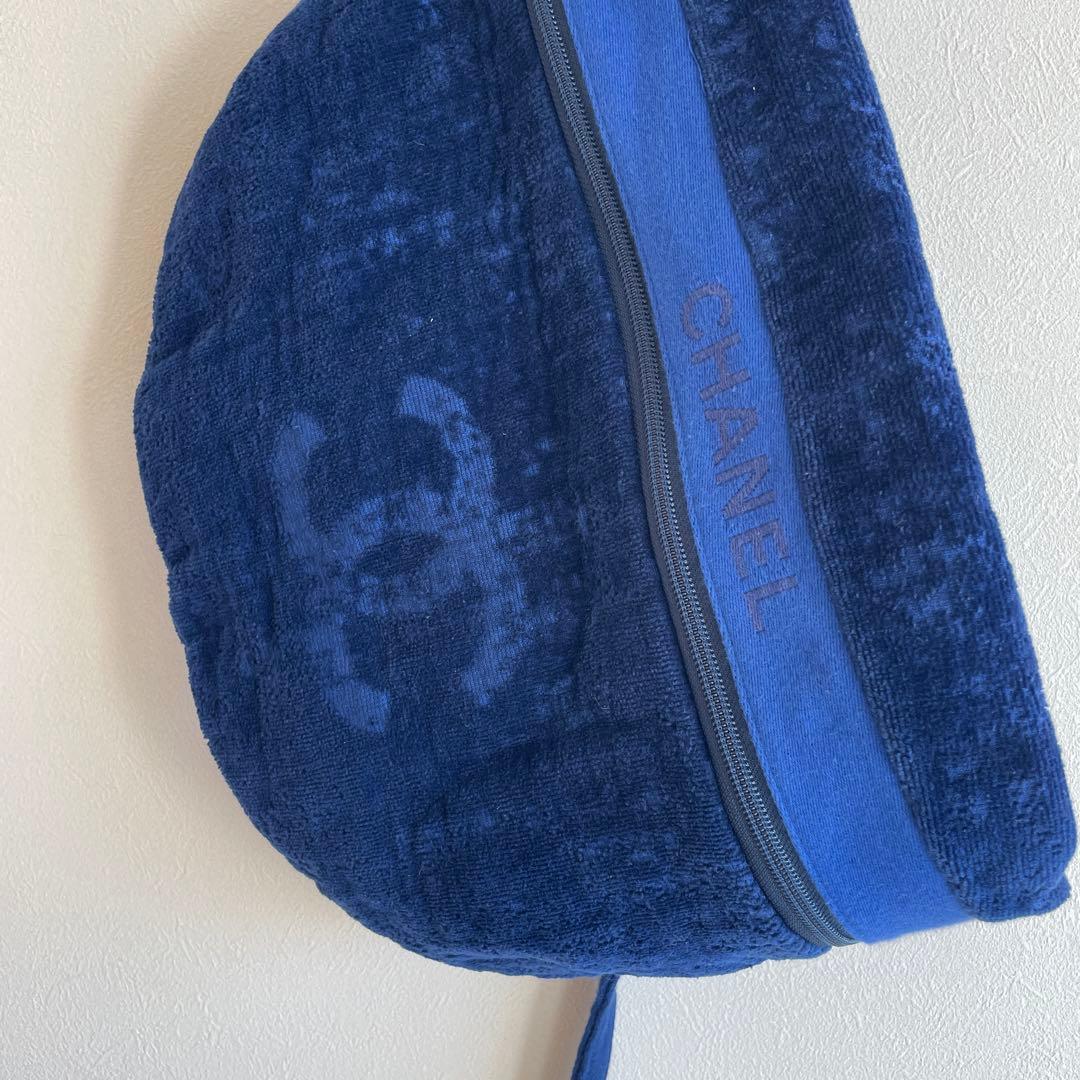 CHANEL コットンテリークロス　ボディバッグ