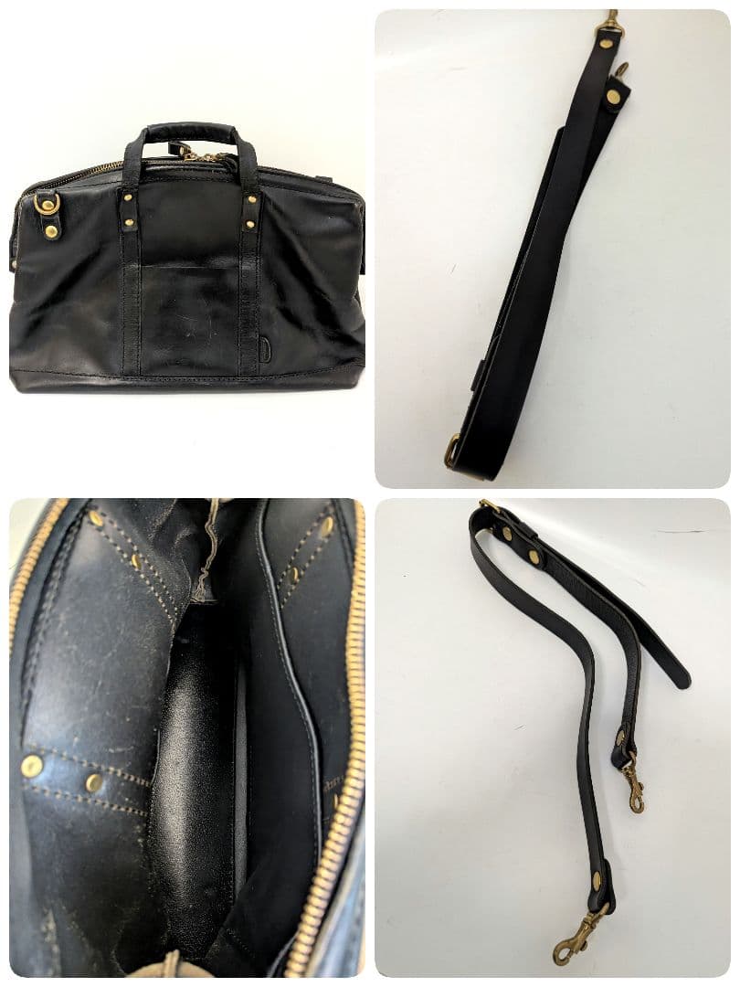 極美品　HERTZ 日本製 ブラック レザー ビジネスバッグ　ブリーフケース　革