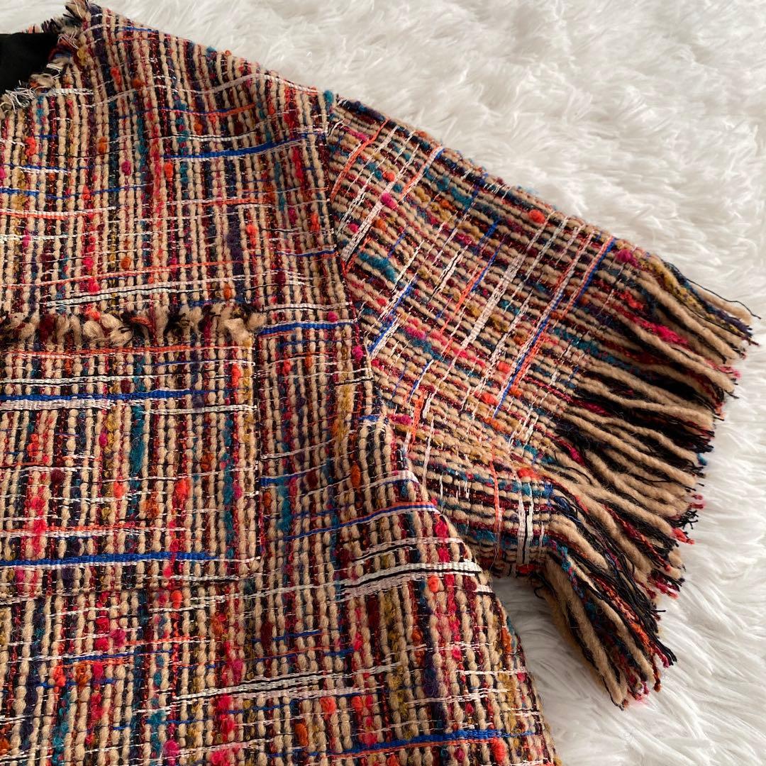 いわちゃん様ご予約品　　MACPHEE☆マルチツイード ラウンドカラージャケット