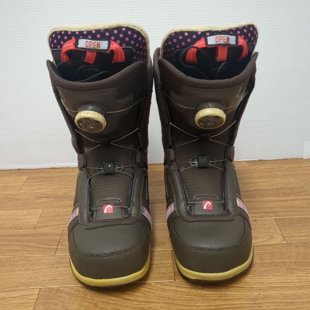 【美品】HEAD ZORA BOA ブーツ ブラウンピンク　24cm