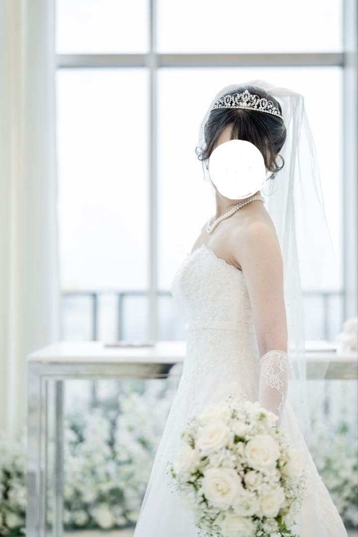 【美品】Love Tiaraロマンスハートラブティア パール ティアラ 結婚式