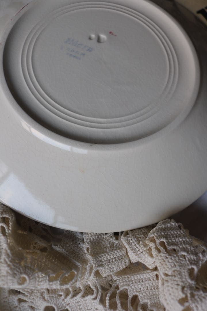 Creil montereau プレート　バスク　フランス　アンティーク　バスク