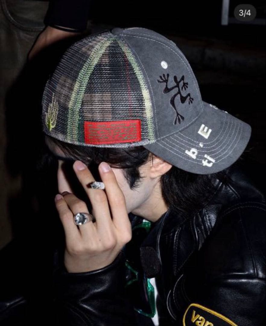 b.Eautiful 非売品 Biyu Friends メッシュキャップ グレー