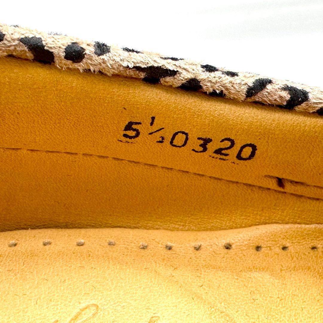 【極美品】パラブーツ MALO デッキシューズ レオパード レザー UA別注