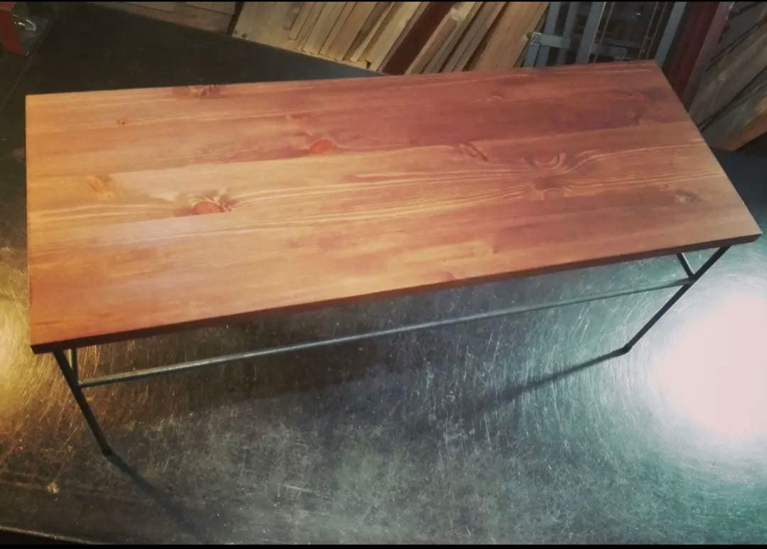 アイアン家具　男前テーブル　無骨　オーダーメイド　インダストリアル　カフェラック