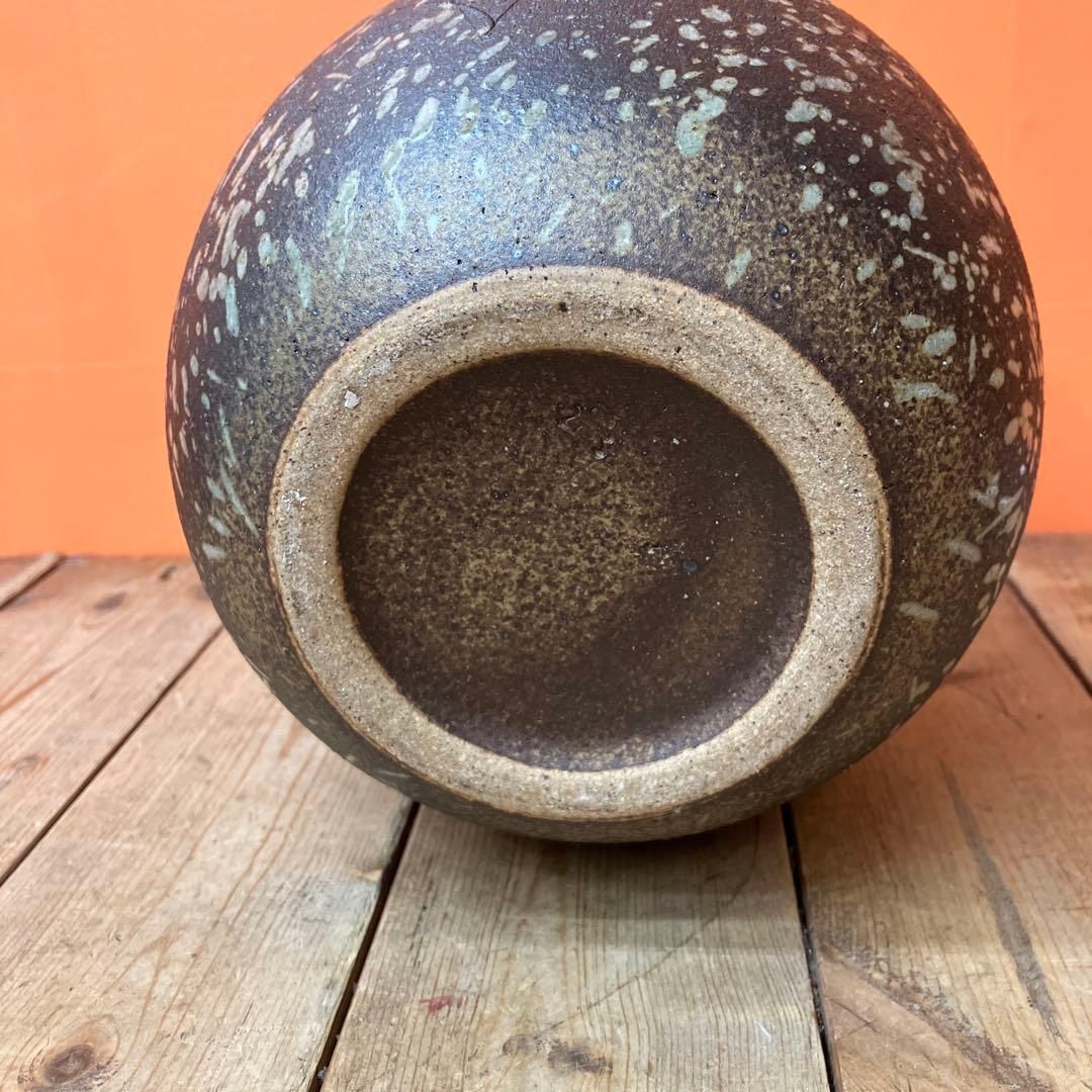 C-壁 信楽焼 しがらき焼 陶器 花瓶 花生 花器 フラワーベース 伝統工芸 日