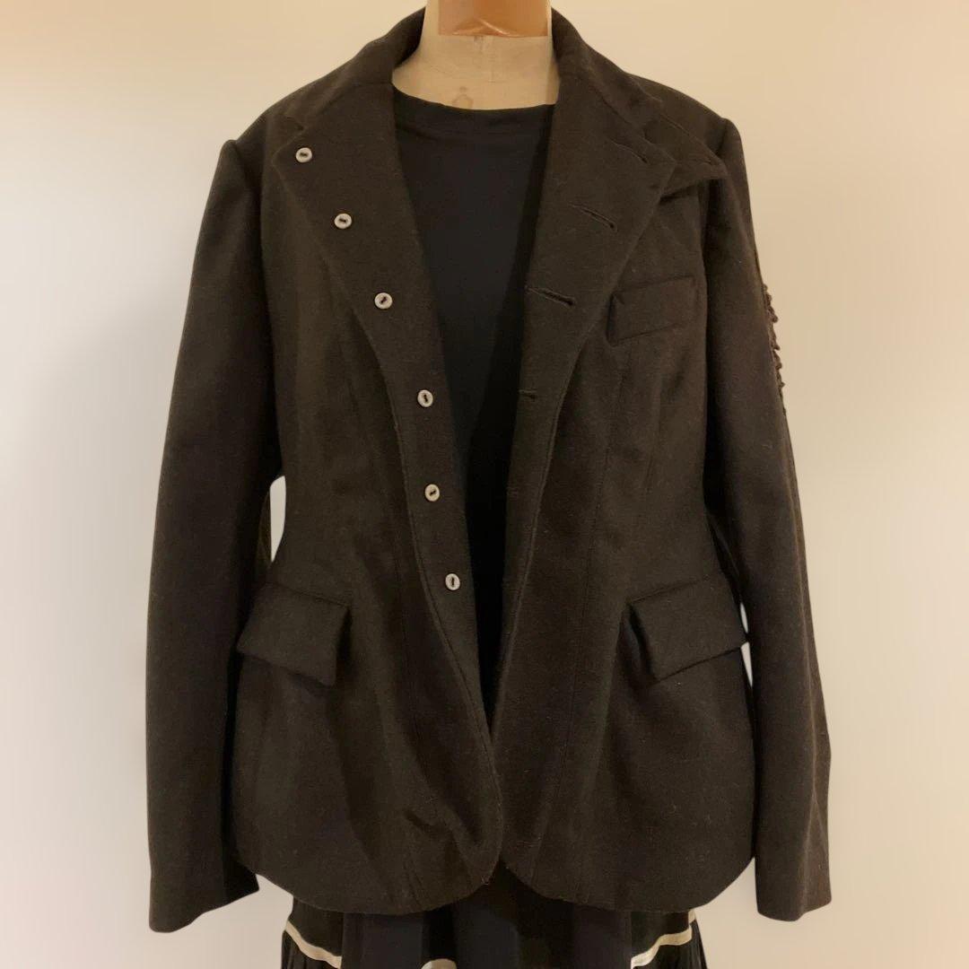 V*c様 ハレルヤメルトンウール羊飼いのコート ダークブラウン42