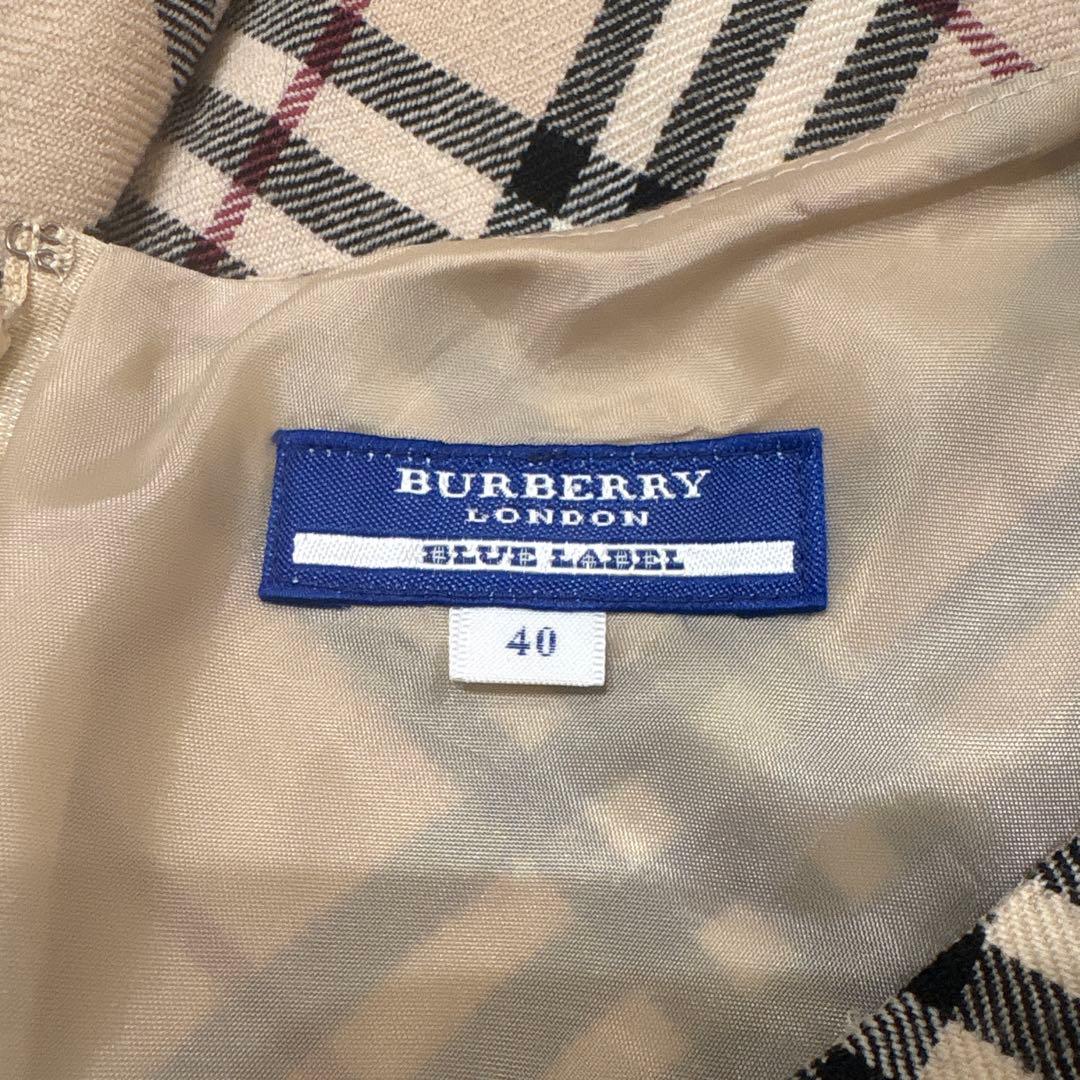 BURBERRY バーバリーブルーレーベル ノバチェックワンピース ノースリーブ