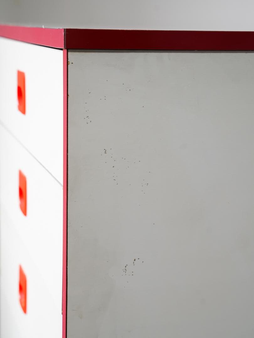 ヴィンテージ 5段チェスト/収納 キャスター付 スペースエイジ レトロポップ