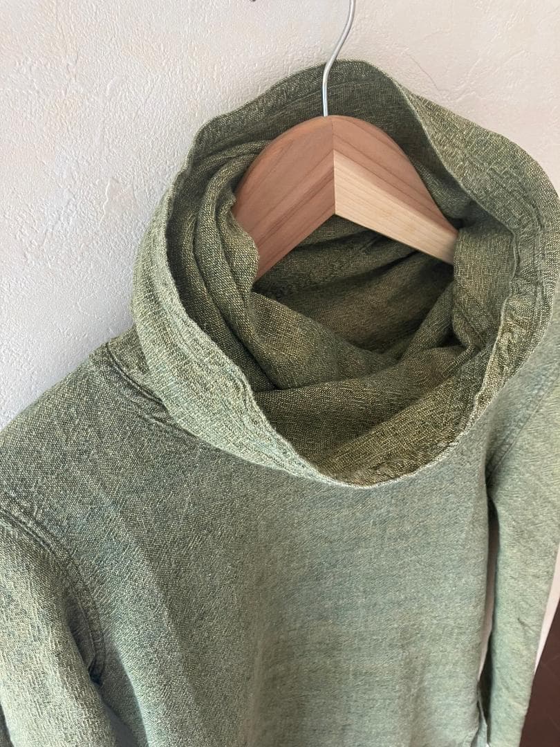 うさとの服　うさと　タートル　ハイネック 長袖　ヘンプ 100