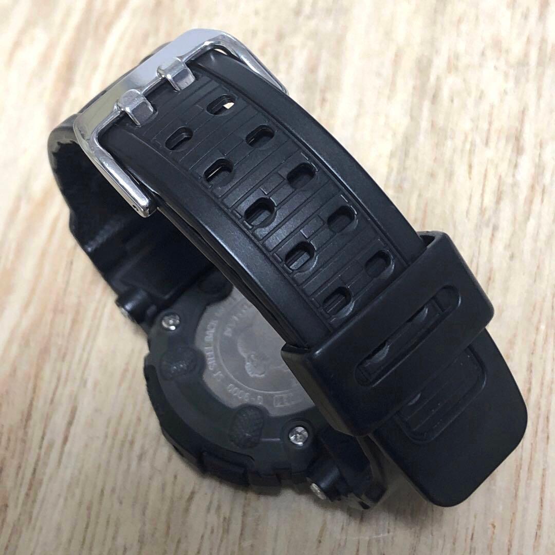【レアカラーG-SHOCK G-9000】MUDMAN オールブラック★完動美品