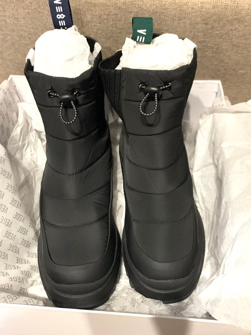 新品未使用　VEGE×nouer スノーブーツ BLACK サイズ36