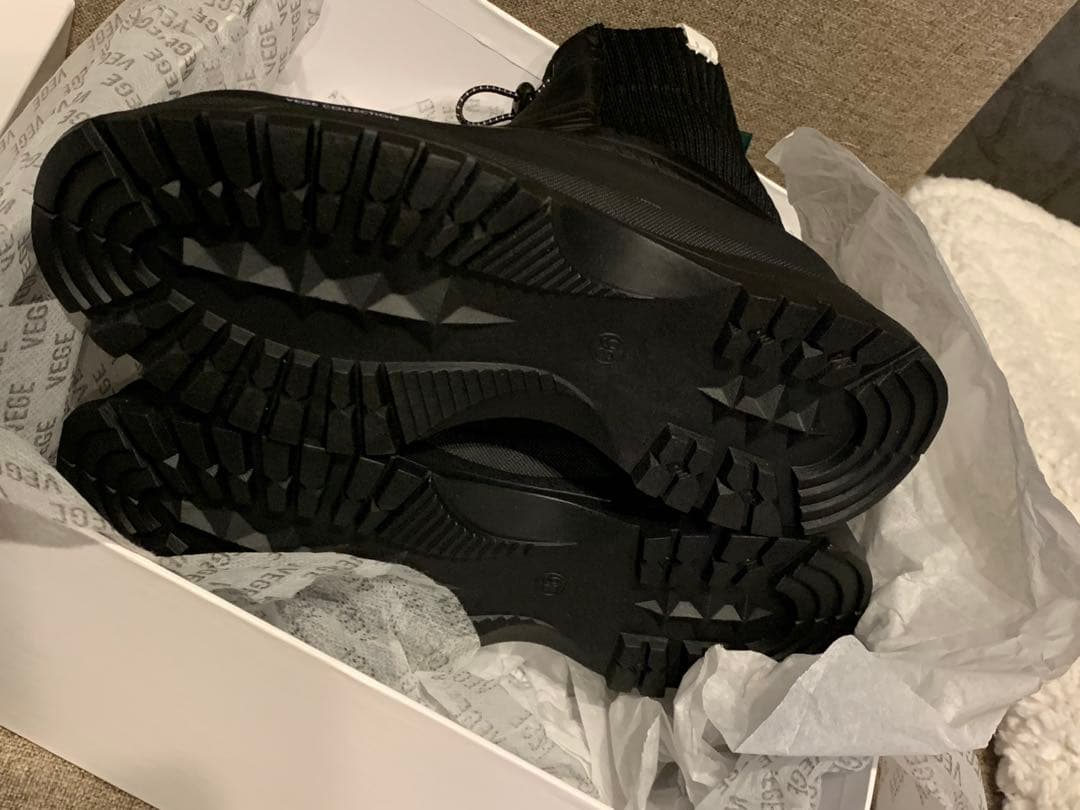 新品未使用　VEGE×nouer スノーブーツ BLACK サイズ36