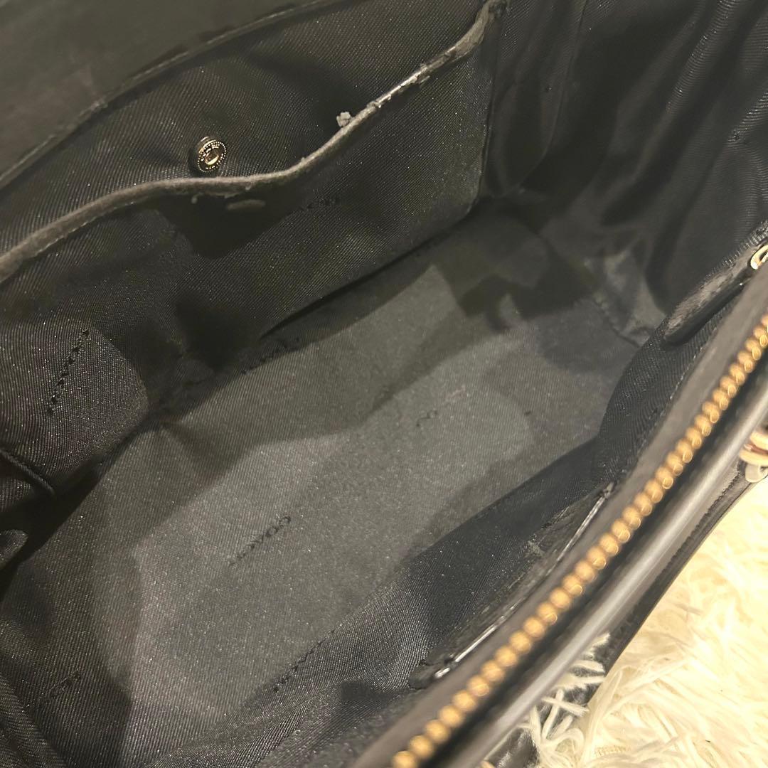 外観美品コーチ coach スワッガー ハンドバッグ レザー ターンロック