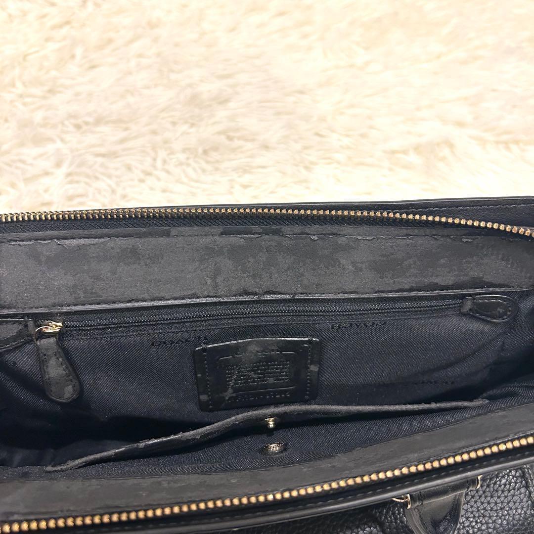 外観美品コーチ coach スワッガー ハンドバッグ レザー ターンロック