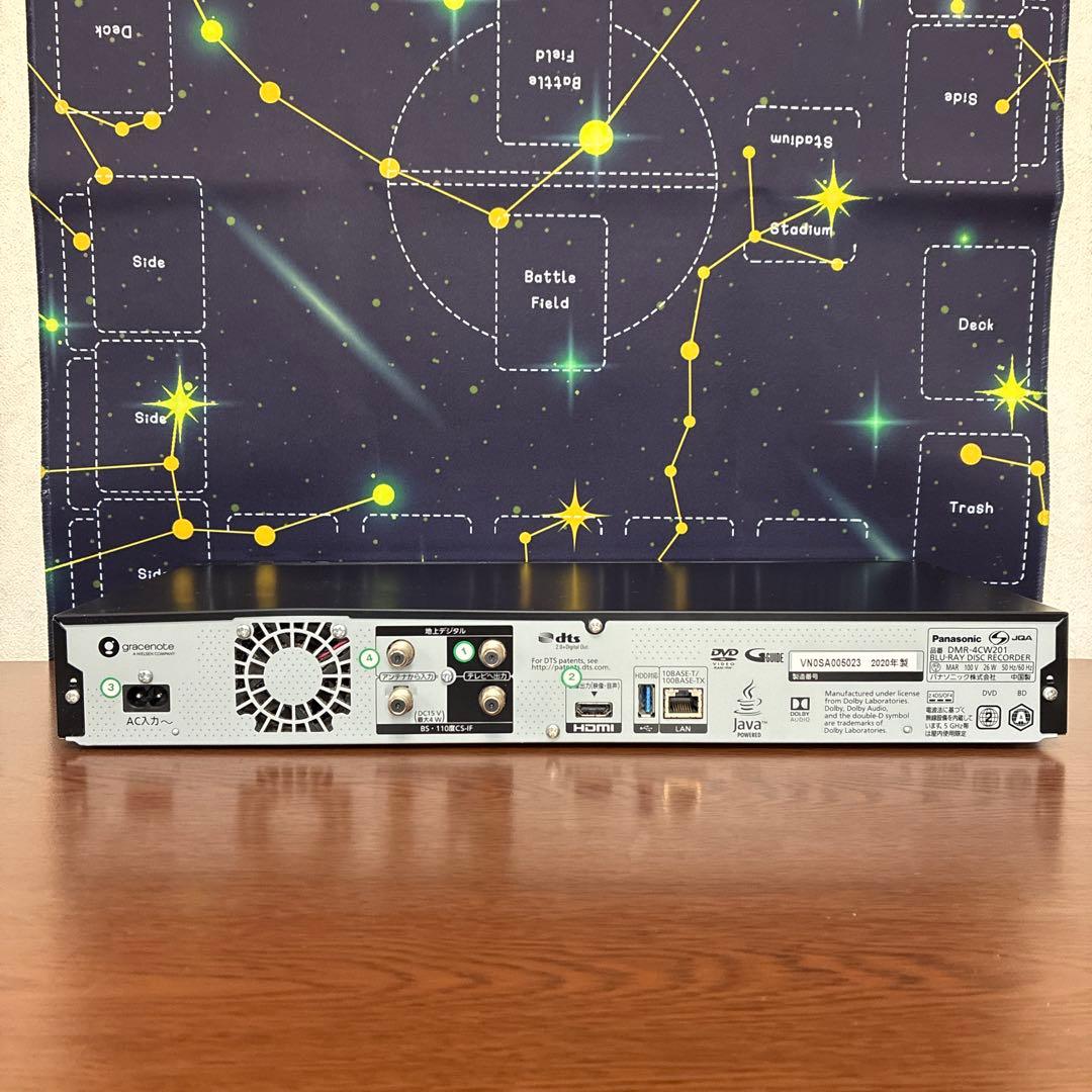 Panasonic ブルーレイディスクレコーダー【DMR-4CW201】