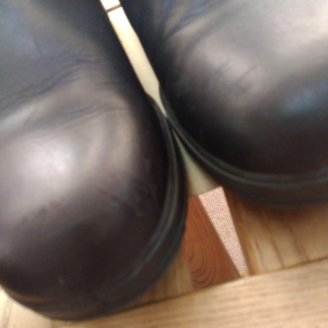 サイドゴアブーツ ブラック レザー