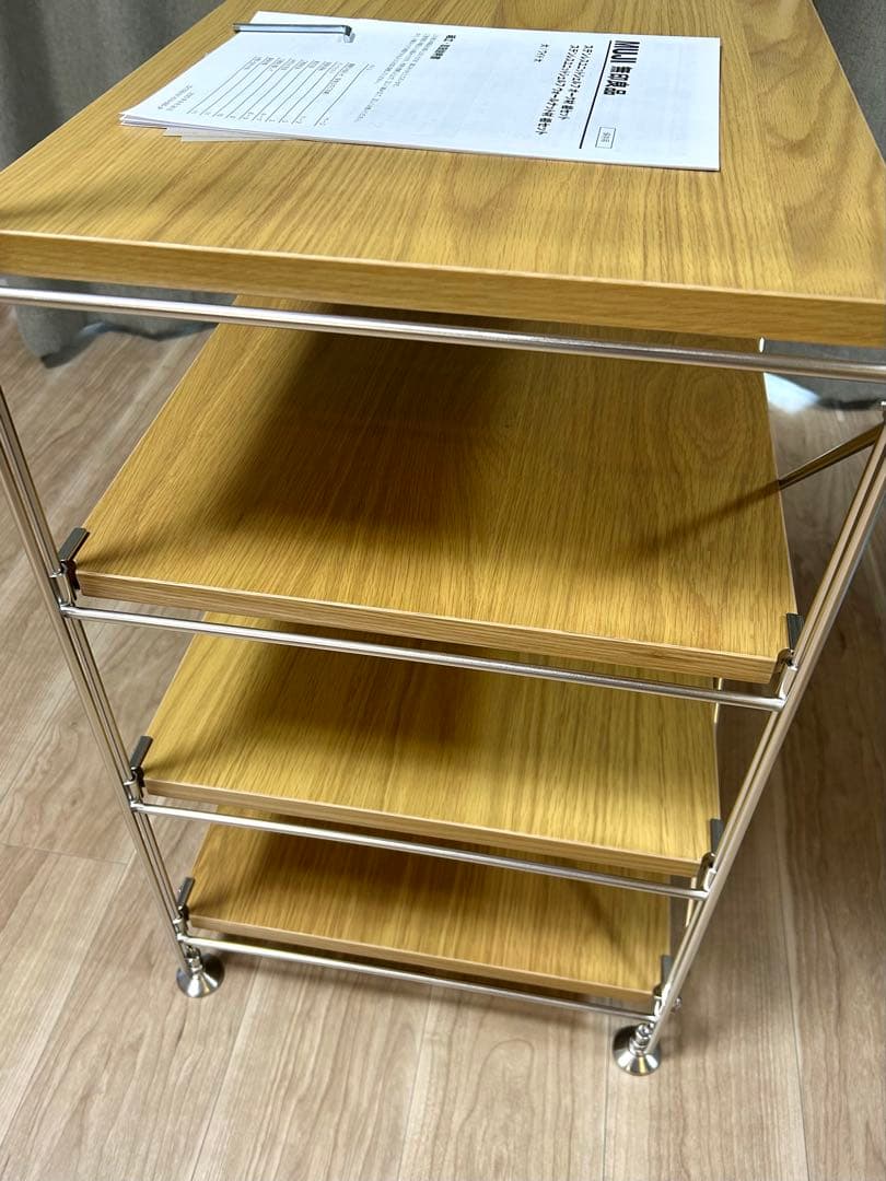 【組立済新品】ステンレスユニットシェルフ 棚5枚セット幅58×高さ175.5cm