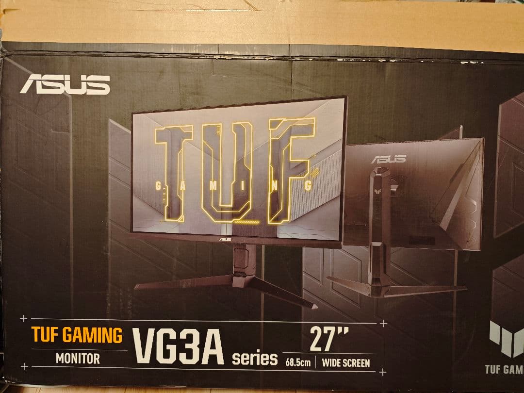 ASUS ゲーミングモニター TUF Gaming 27インチ 編集中