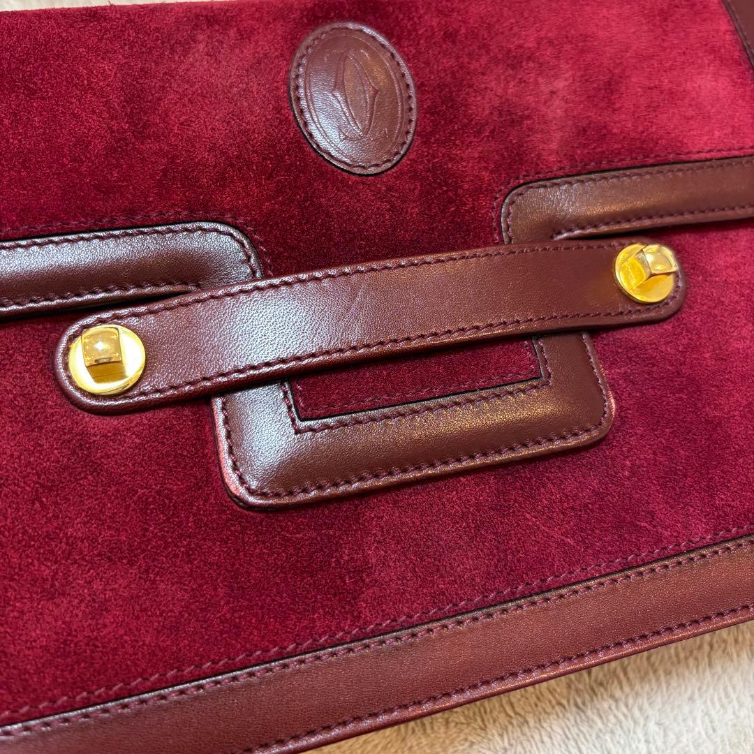 【鑑定済】Cartier マストライン ヴィンテージ ショルダーバッグ