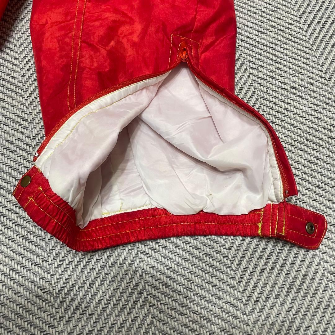 【年代物・レア】SEILLER スキースノボウェア セットアップ　レッド　L