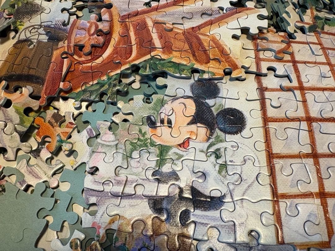 ディズニー　ジグソーパズル　ミッキーミニー　テンヨー　レア　レトロ