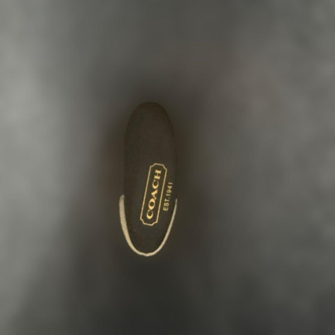 COACH コーチ ストライプ レインブーツ 長靴 未使用品 マルチカラー