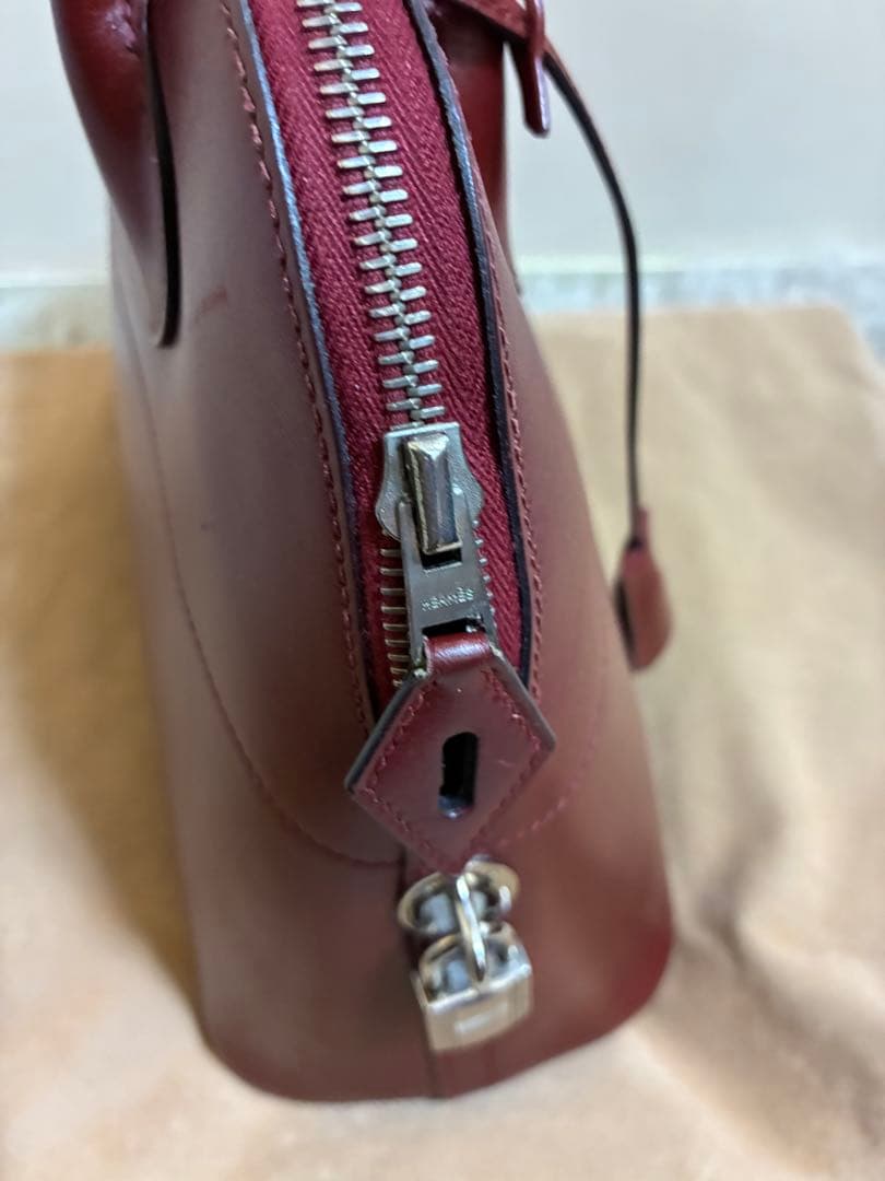 HERMES エルメス ボリード31 カーフ ⬜︎D刻 SV金具 本物正規品