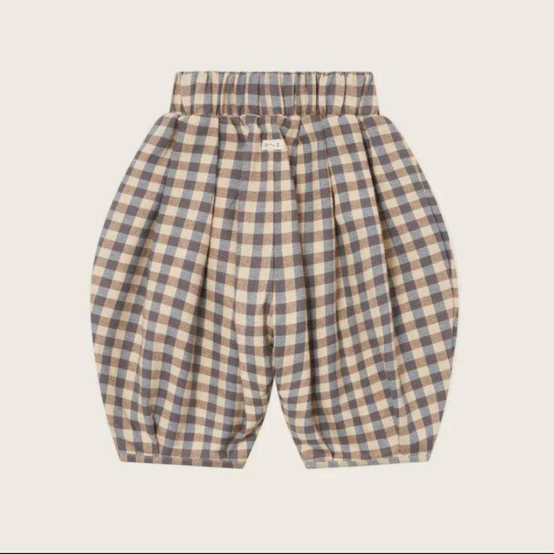 【美品】オーガニックズー　チェックパンツ