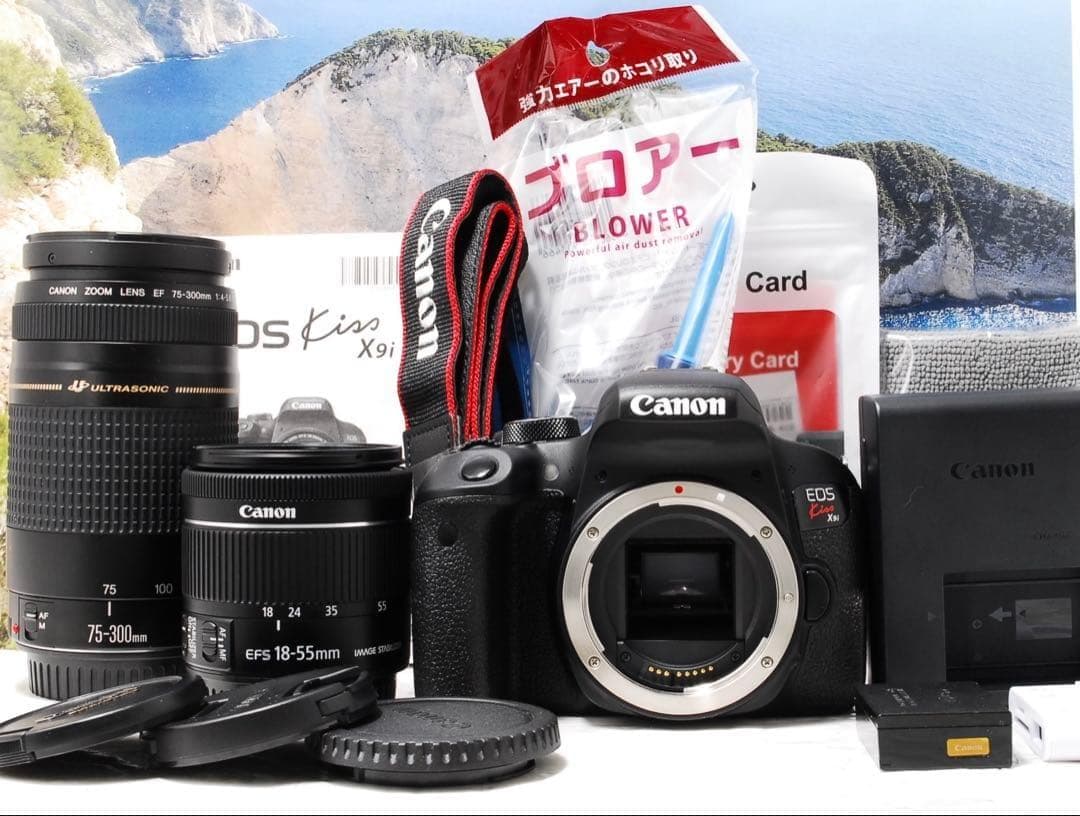 Canon EOS Kiss X9i ダブルレンズセット　一眼レフ❤️エモ写真❤️