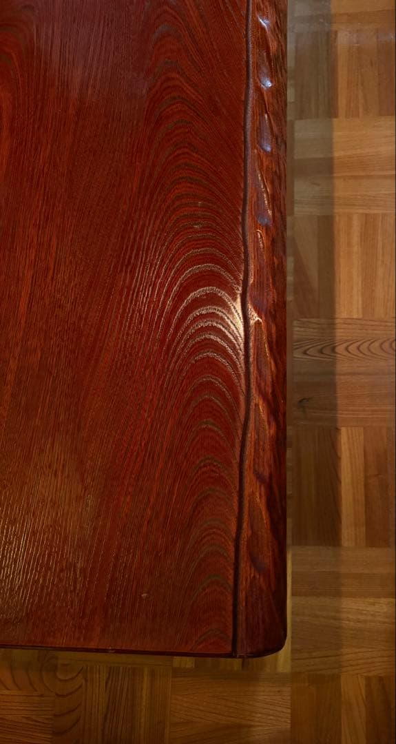 木製　折りたたみ　和机　ローテーブル　昭和レトロ 木彫　座卓　 古家具