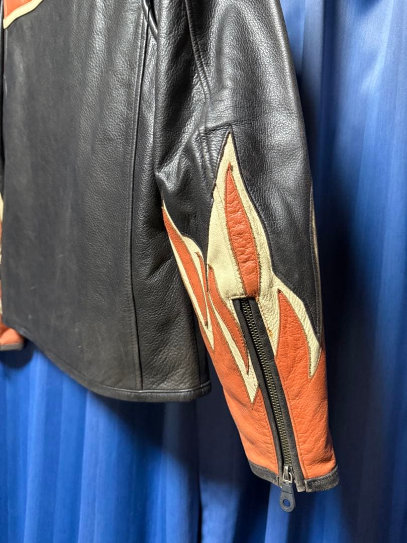 レア 廃盤 ハーレーダビッドソン レーシング 本革 レザージャケット Mサイズ