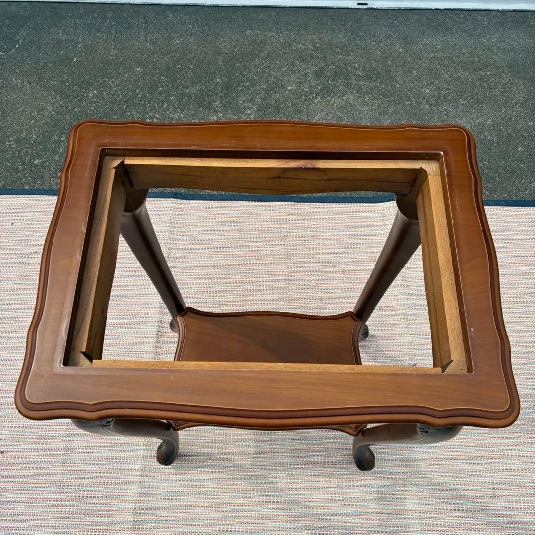 【送料込】アンティーク家具　大理石調　猫脚 コンソール 台　テーブル レトロ