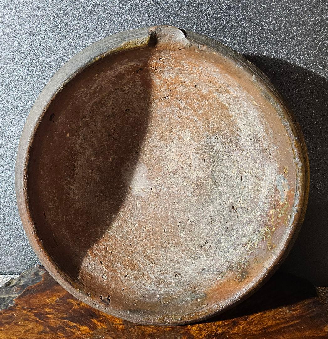 16～17世紀　古南蛮　南蛮焼締　片口擂鉢形　菓子鉢　灰器　花入れ　花器　古琉球