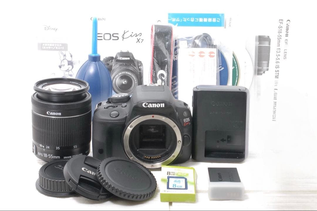 ショット数少❤️Canon EOS Kiss X7 レンズセット スマホ転送