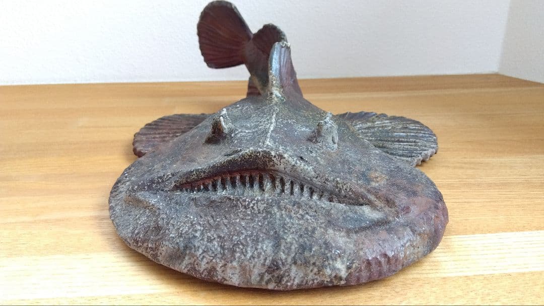 備前焼　あんこう　鮟鱇　置物