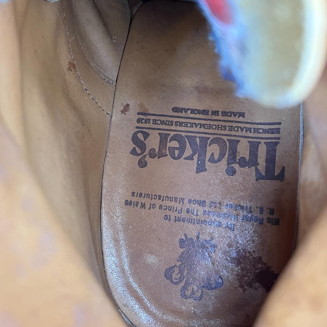 【美品】トリッカーズ M2508 モールトン 7.5 UK 茶 ブーツ