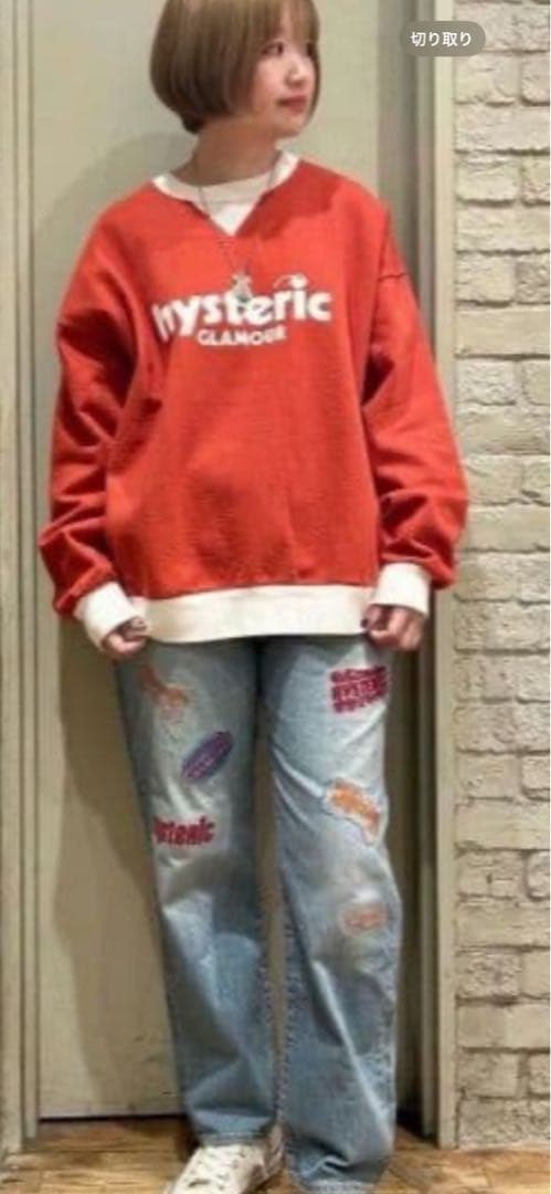 ヒステリックグラマーチェリーロゴオーバーサイズ