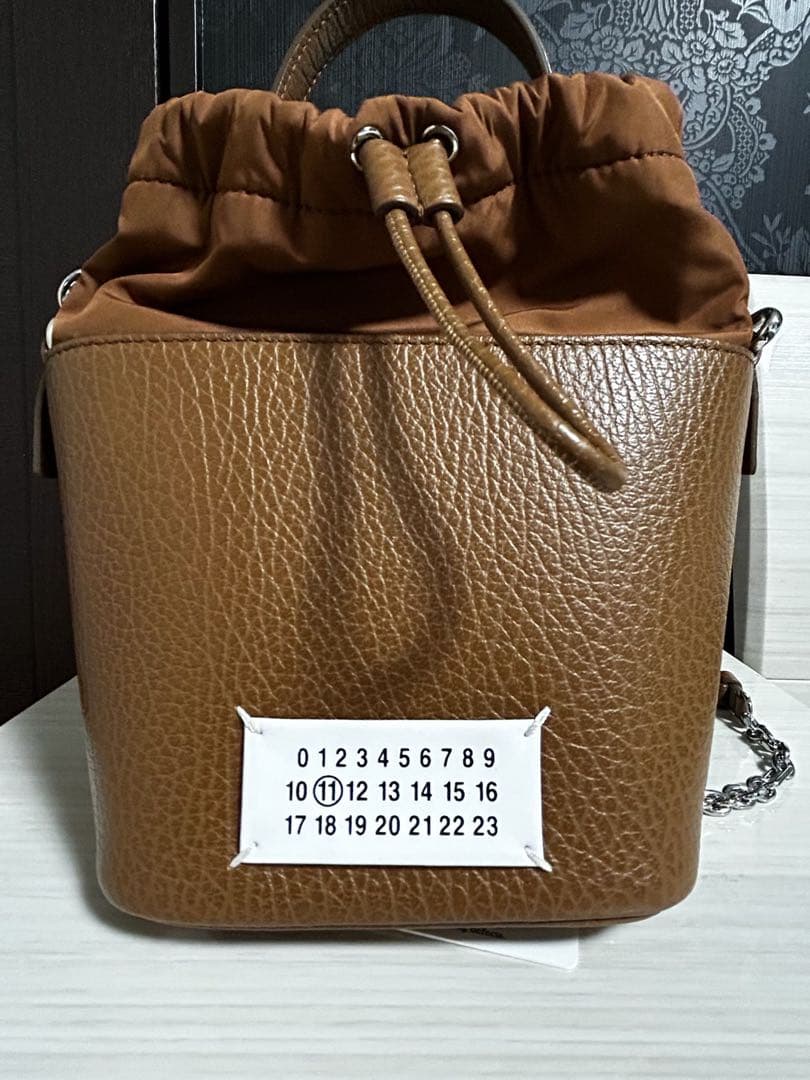 メゾンマルジェラ　5ac バケットバック　ブラウン