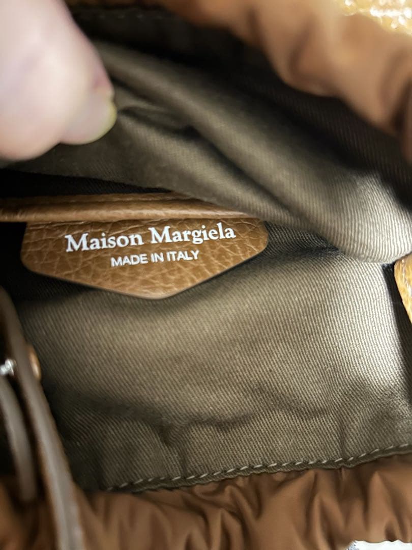 メゾンマルジェラ　5ac バケットバック　ブラウン