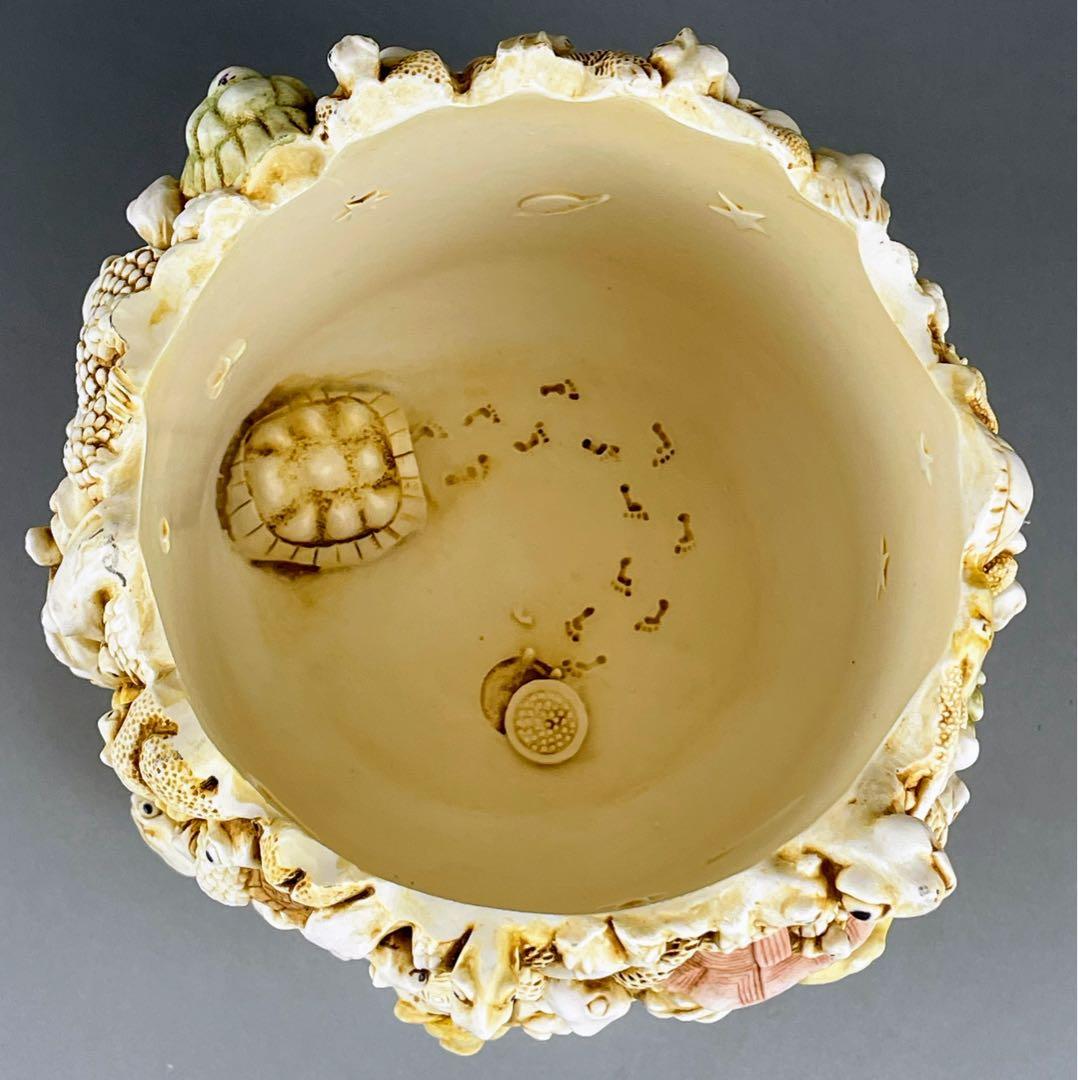 【希少】ハーモニーキングダム 亀 小物入れ カメ かめ 彫刻 置物 ボックス