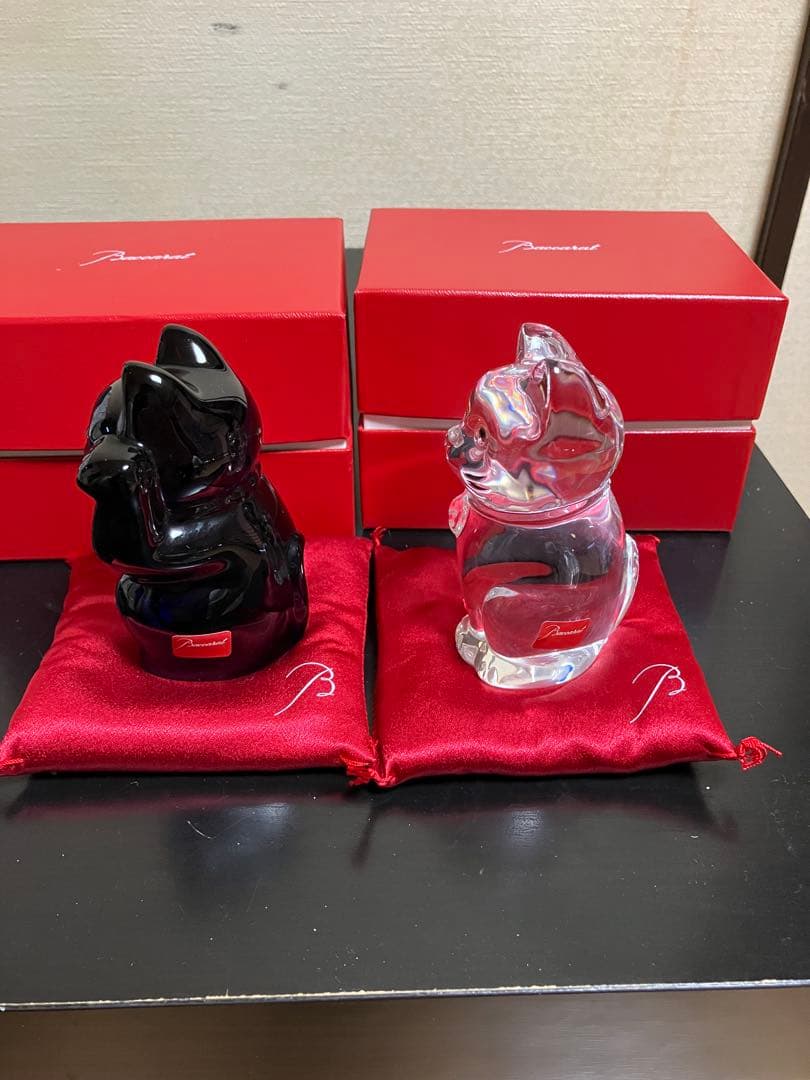 かりんちゃん Baccaratの招き猫 置物 セット