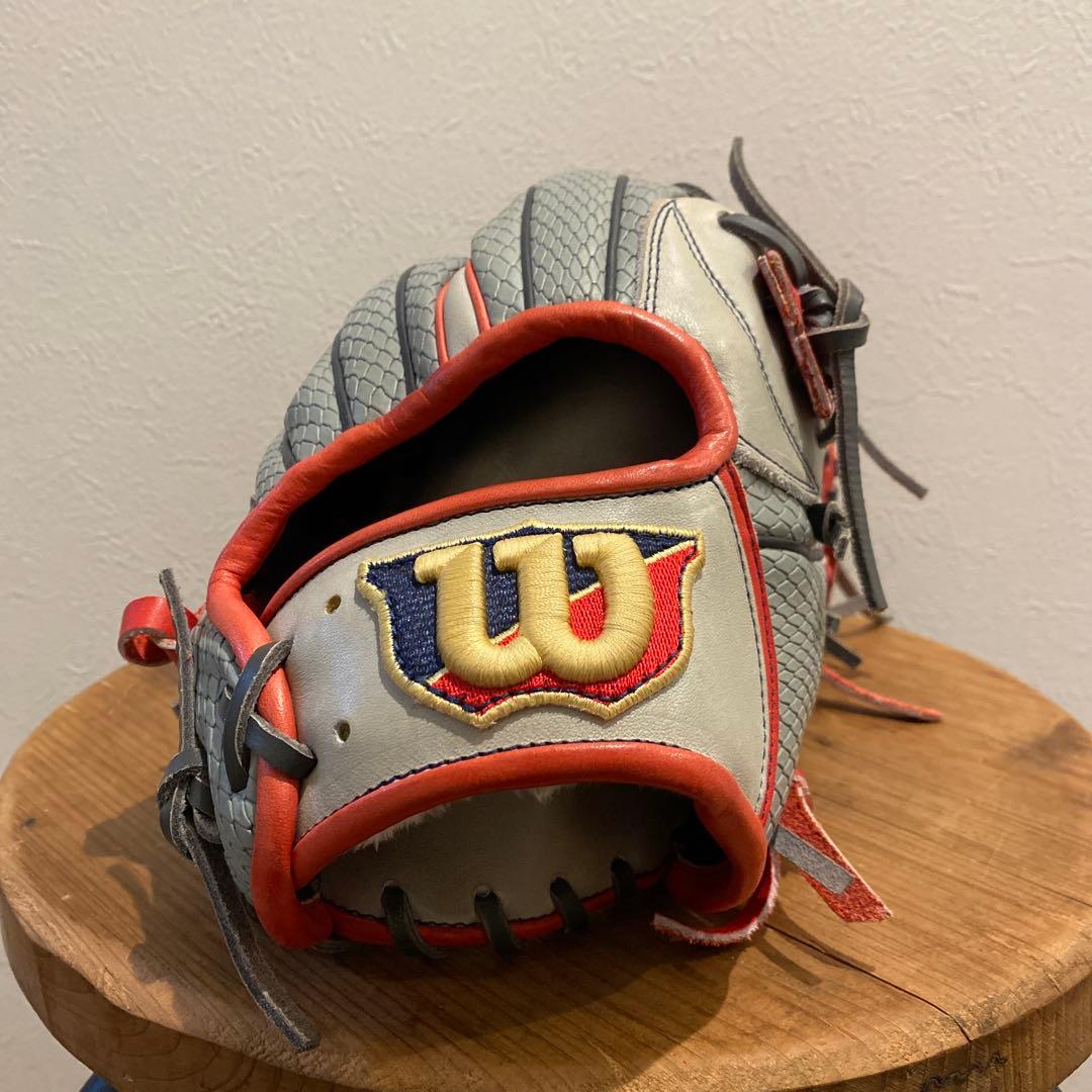 Wilson Vapor グローブ グレー/レッド