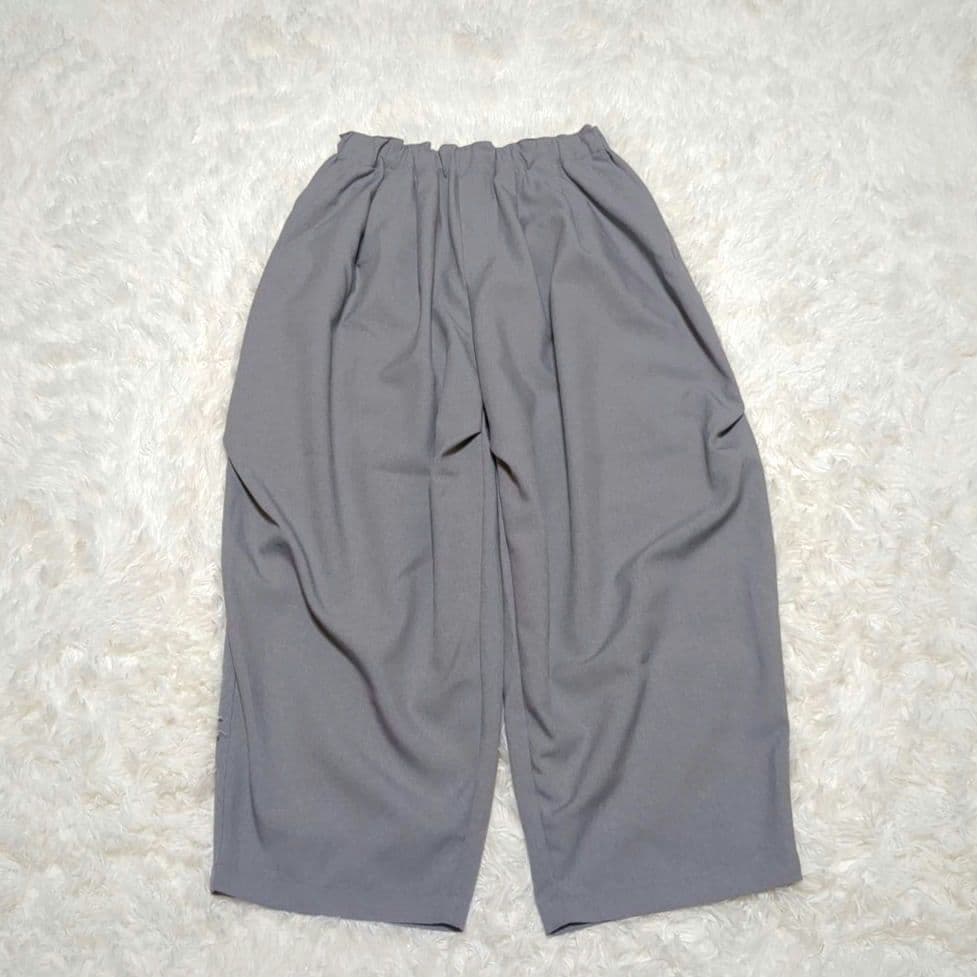 極美品✨mizuiro ind ワイドカーゴパンツ グレー 2024モデル