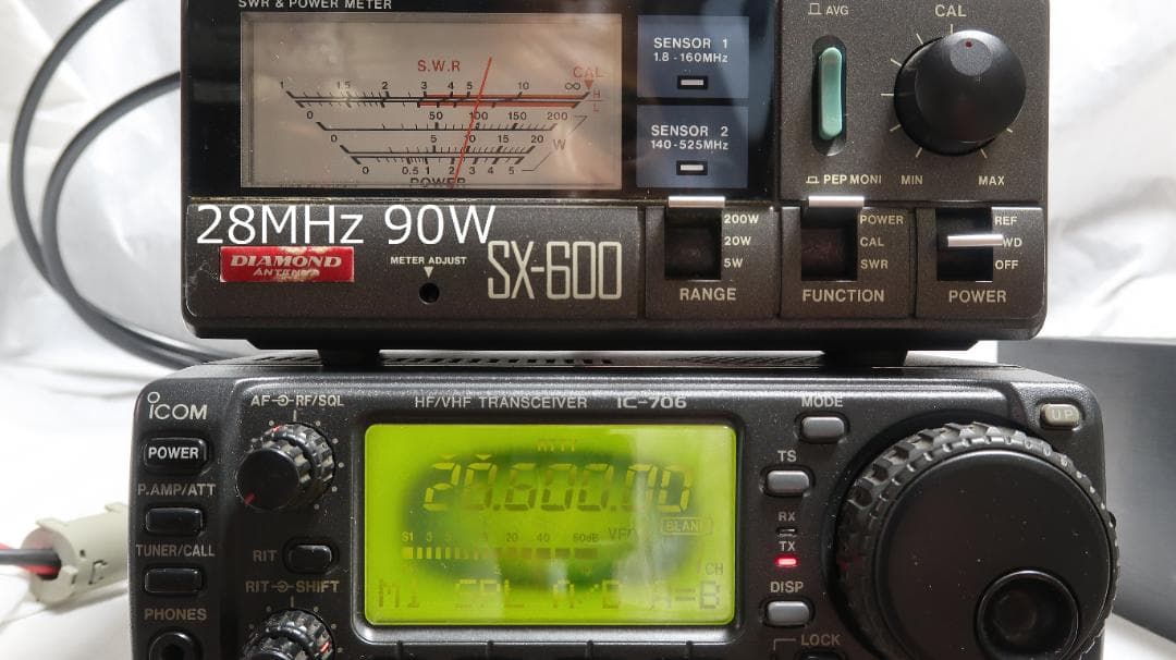 ICOM IC-706 HF/50MHz/144MHz オールモードハイパワー機