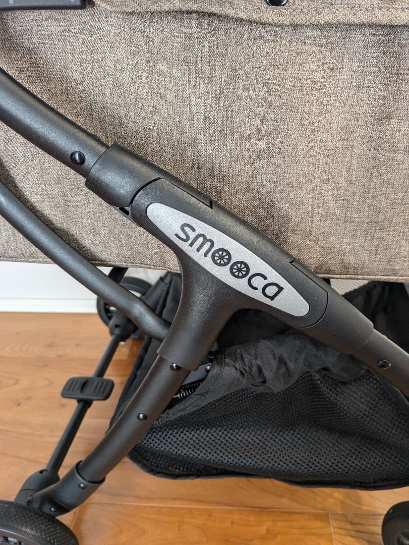 美品smooca ペットカート ブラウン折りたたみ